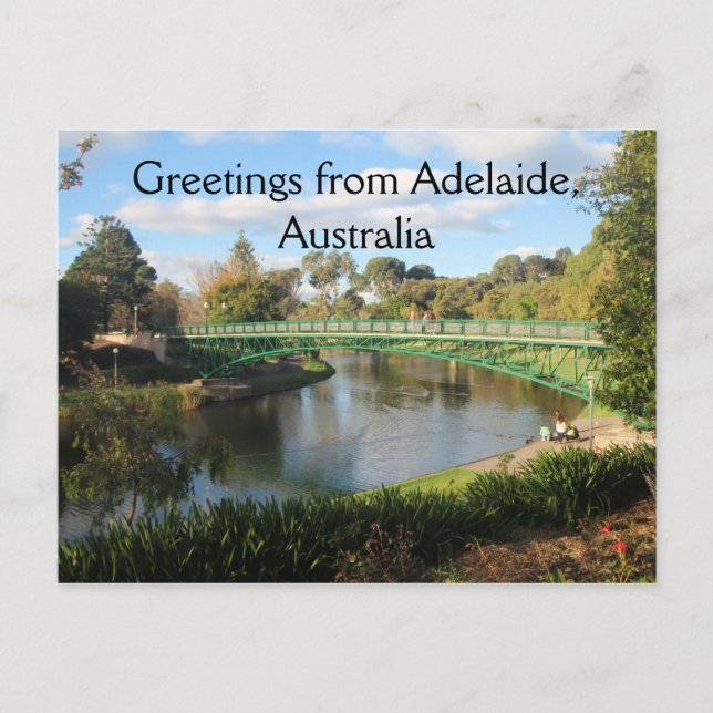 Postal Saludos desde Adelaida, Australia (Anverso)