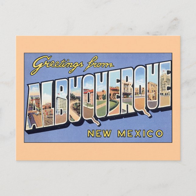 Postal Saludos desde Albuquerque (Anverso)