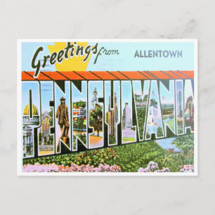 Postal Saludos desde Allentown, Pensilvania