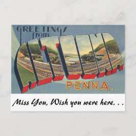 Postal Saludos desde Altoona, Pennsylvania