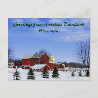 Postal Saludos desde Americas Dairyland...