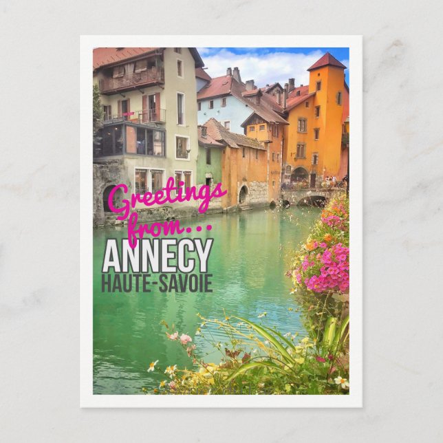 Postal Saludos desde... Annecy - Postcard (Anverso)