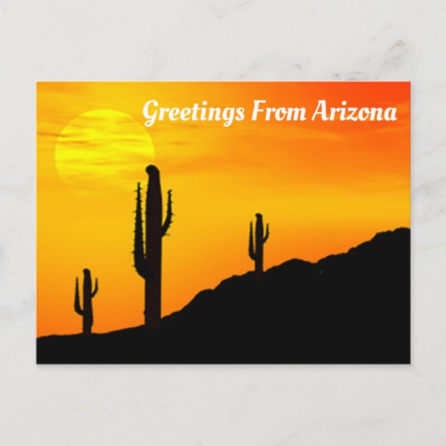 Postal Saludos desde Arizona (Anverso)