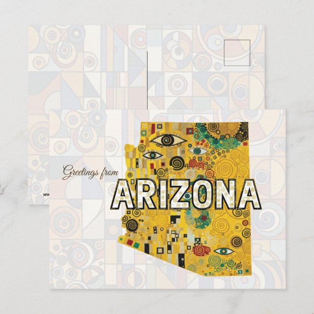 Postal Saludos desde Arizona (Anverso / Reverso)