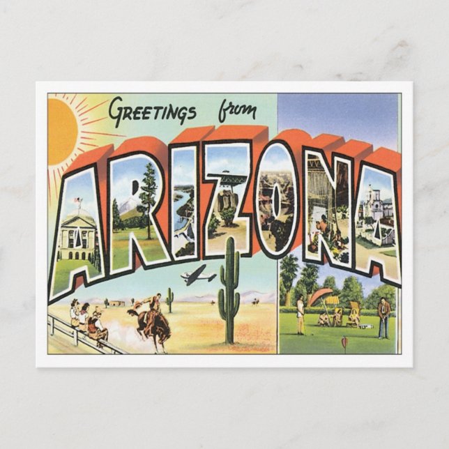 Postal Saludos desde Arizona (Anverso)