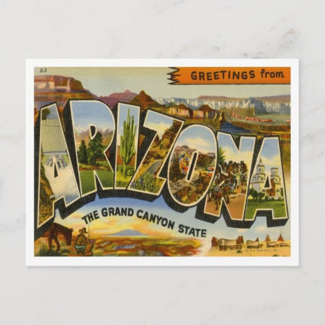 Postal Saludos desde Arizona (Anverso)