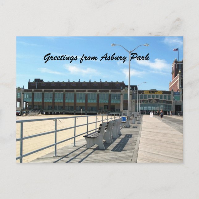 Postal Saludos desde Asbury Park (Anverso)
