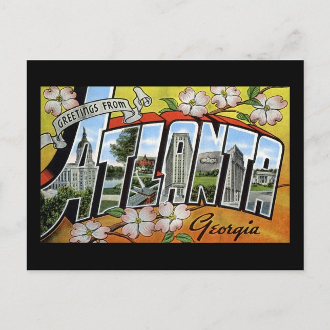Postal Saludos desde Atlanta Georgia (Anverso)