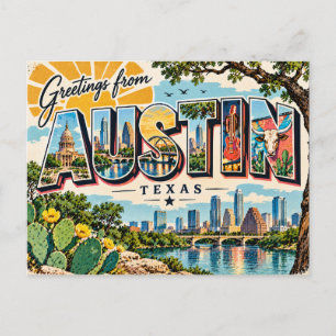 Postal Saludos desde Austin Texas