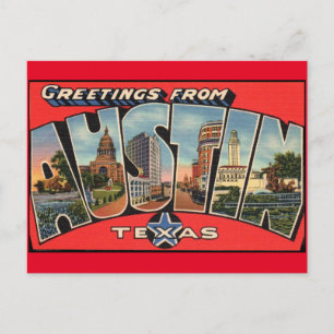 Postal Saludos desde Austin Texas Postcard