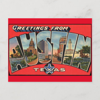Postal Saludos desde Austin Texas Postcard