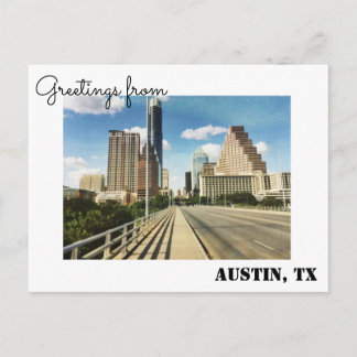Postal Saludos desde Austin, Texas Postcard