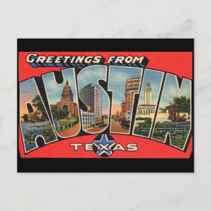 Postal Saludos desde Austin Texas Postcard