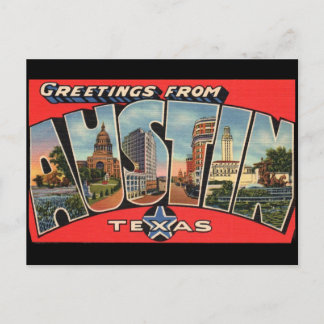 Postal Saludos desde Austin Texas Postcard