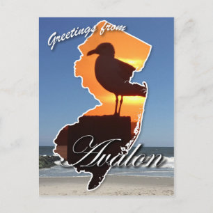 Postal Saludos desde Avalon