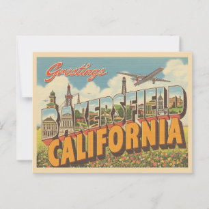 Postal "Saludos desde Bakersfield, California"