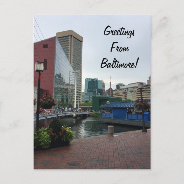 Postal Saludos desde Baltimore (Anverso)