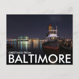 Postal Saludos desde Baltimore, Maryland, Estados Unidos