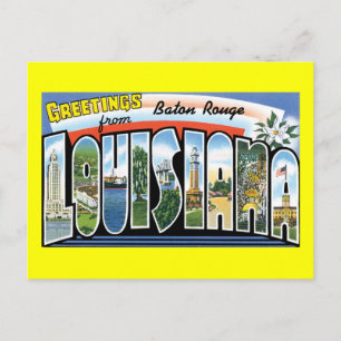 Postal Saludos desde Baton Rouge, Luisiana