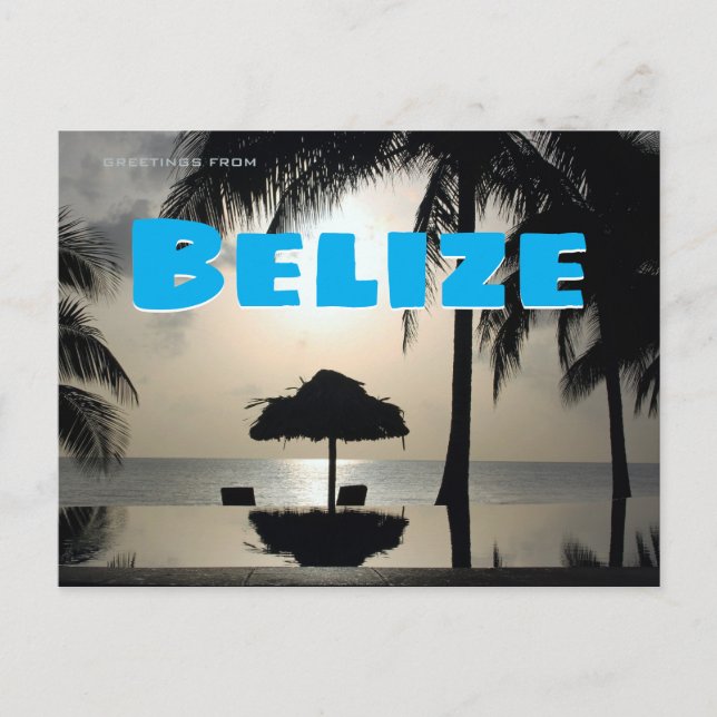 Postal Saludos desde Belice (Anverso)