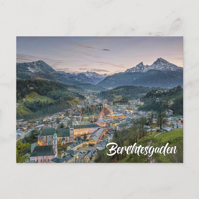 Postal Saludos desde Berchtesgaden, Alemania (Anverso)