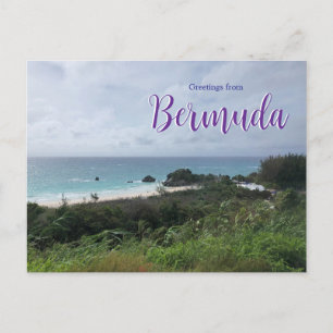 Postal Saludos desde Bermuda Postcard Beach
