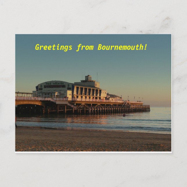 Postal ¡Saludos desde Bournemouth! (Anverso)
