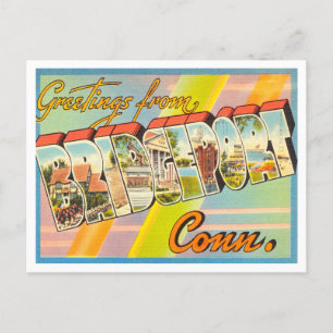Postal Saludos desde Bridgeport, Connecticut Travel
