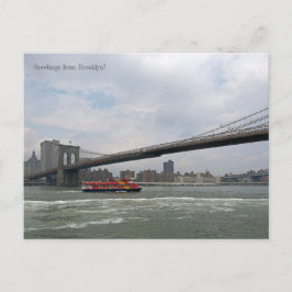 Postal Saludos desde Brooklyn, NY Postcard