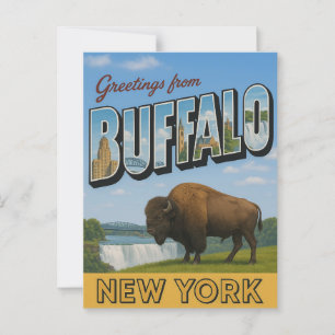 Postal Saludos desde Buffalo Nueva York