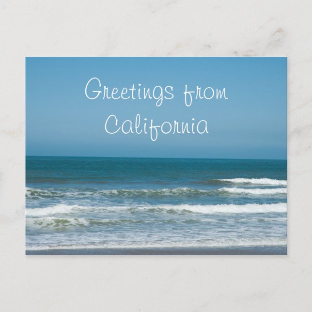 Postal Saludos desde California (Anverso)