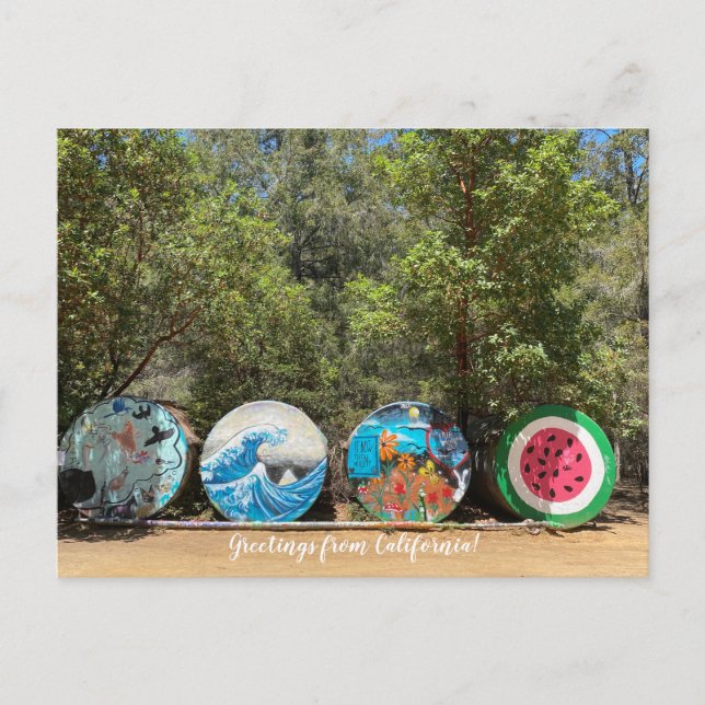 Postal ¡Saludos desde California! (Anverso)