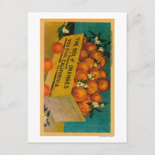 Postal Saludos desde California, Box of OrangeState