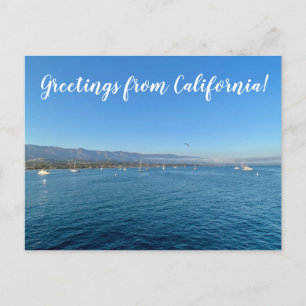 Postal Saludos desde California: Postcard de Santa Bárbar