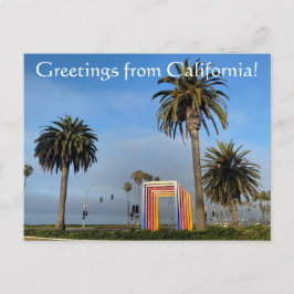 Postal Saludos desde California: Puerta Cromática