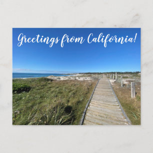 Postal Saludos desde California: Refugio junto al Mar