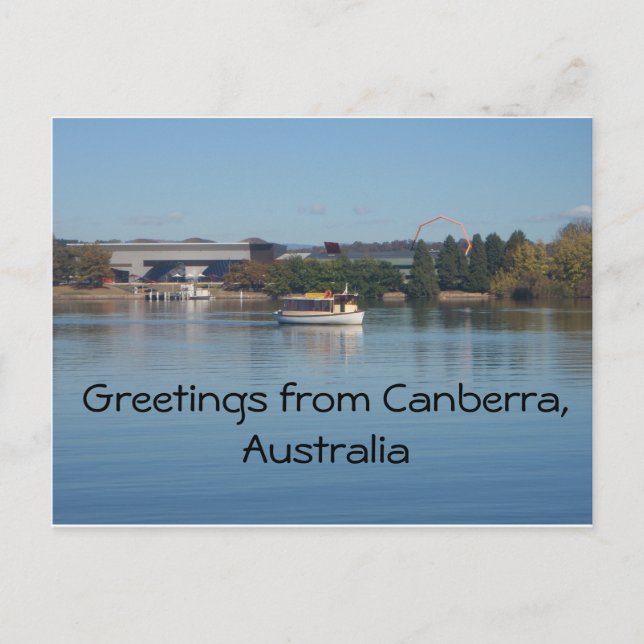 Postal Saludos desde Canberra, Australia (Anverso)
