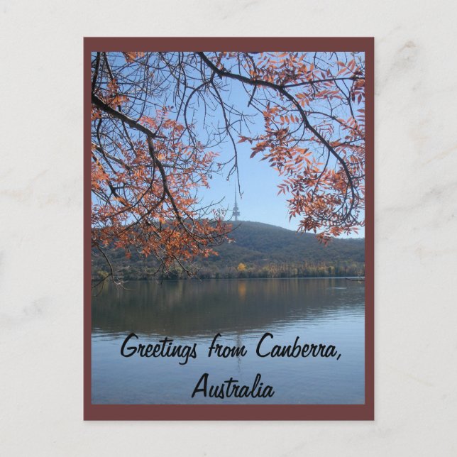 Postal Saludos desde Canberra, Australia (Anverso)