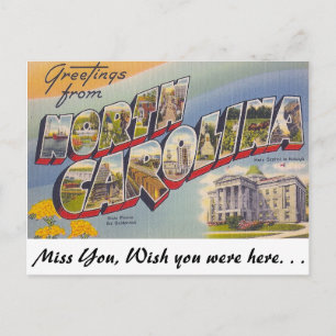 Postal Saludos desde Carolina del Norte