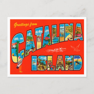 Postal Saludos desde Catalina Island, California Travel