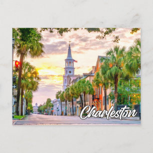 Postal Saludos desde Charleston, Carolina del Sur, Estado