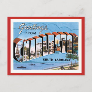 Postal Saludos desde Charleston South Carolina US City