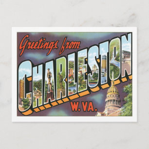 Postal Saludos desde Charleston West Virginia US City