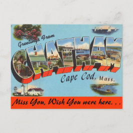 Postal Saludos desde Chatham, Cape Cod