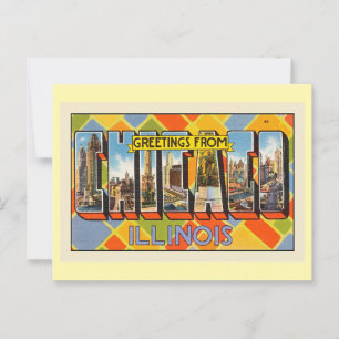 Postal Saludos desde Chicago, Illinois,