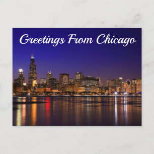 Postal Saludos Desde Chicago, Illinois