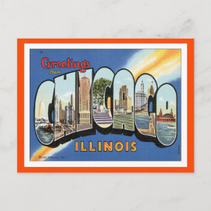 Postal Saludos Desde Chicago Illinois