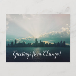 Postal Saludos desde Chicago Postcard