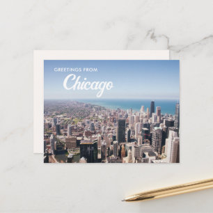 Postal Saludos desde Chicago Postcard