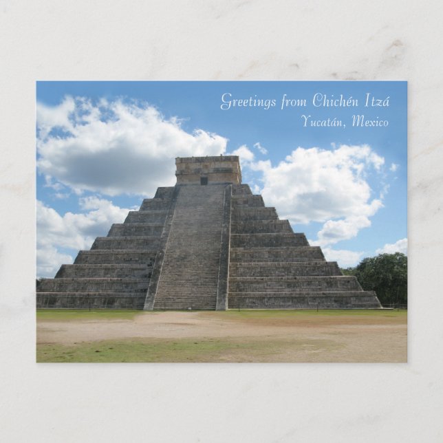 Postal Saludos desde Chichén Itzá, México (Anverso)